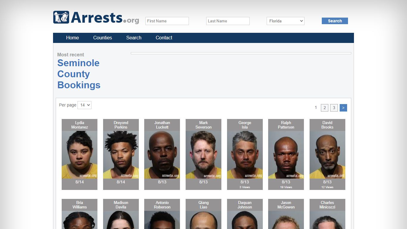 Seminole County Arrests and Inmate Search